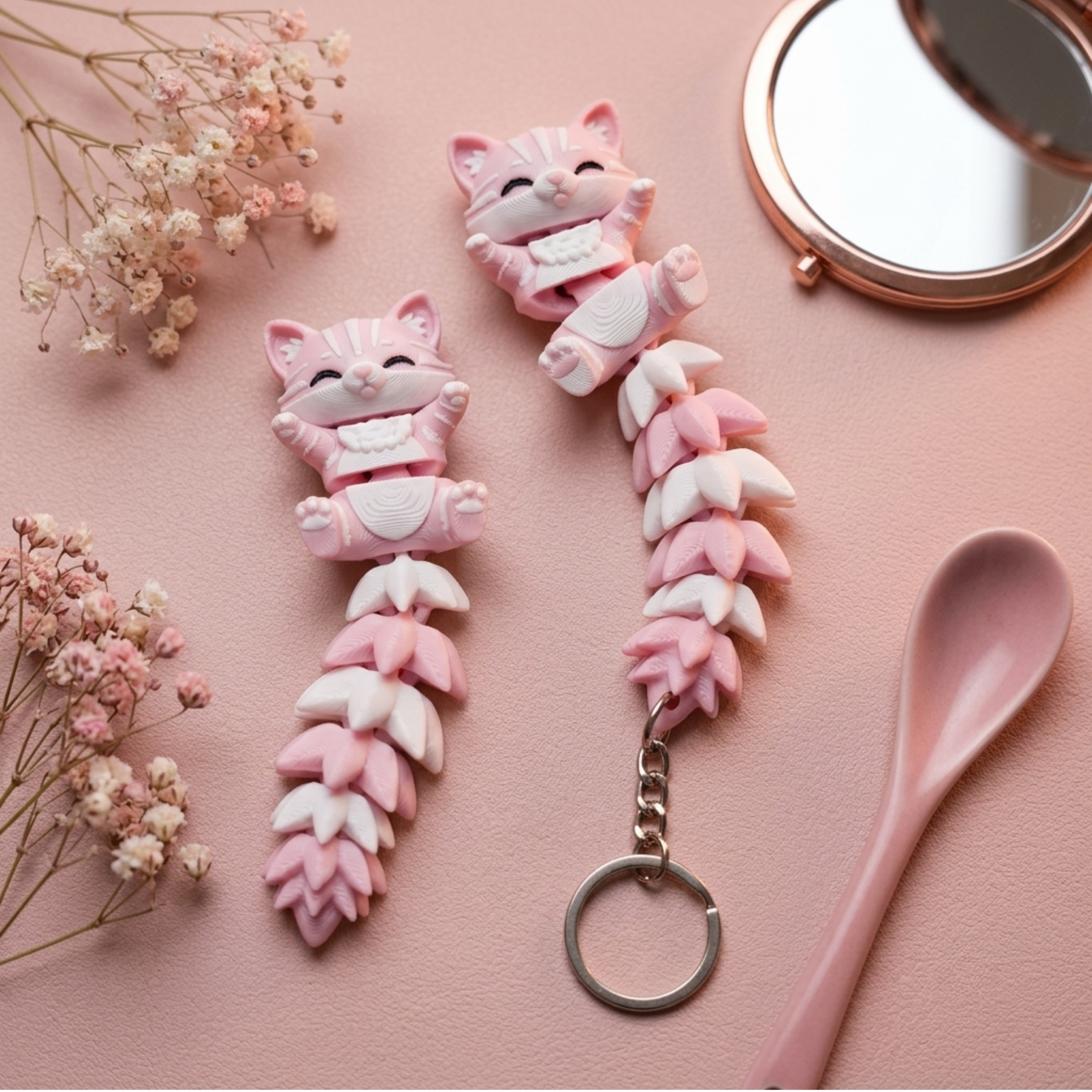 WhiskaWiggle — Flexi Cat Fidget Keychain