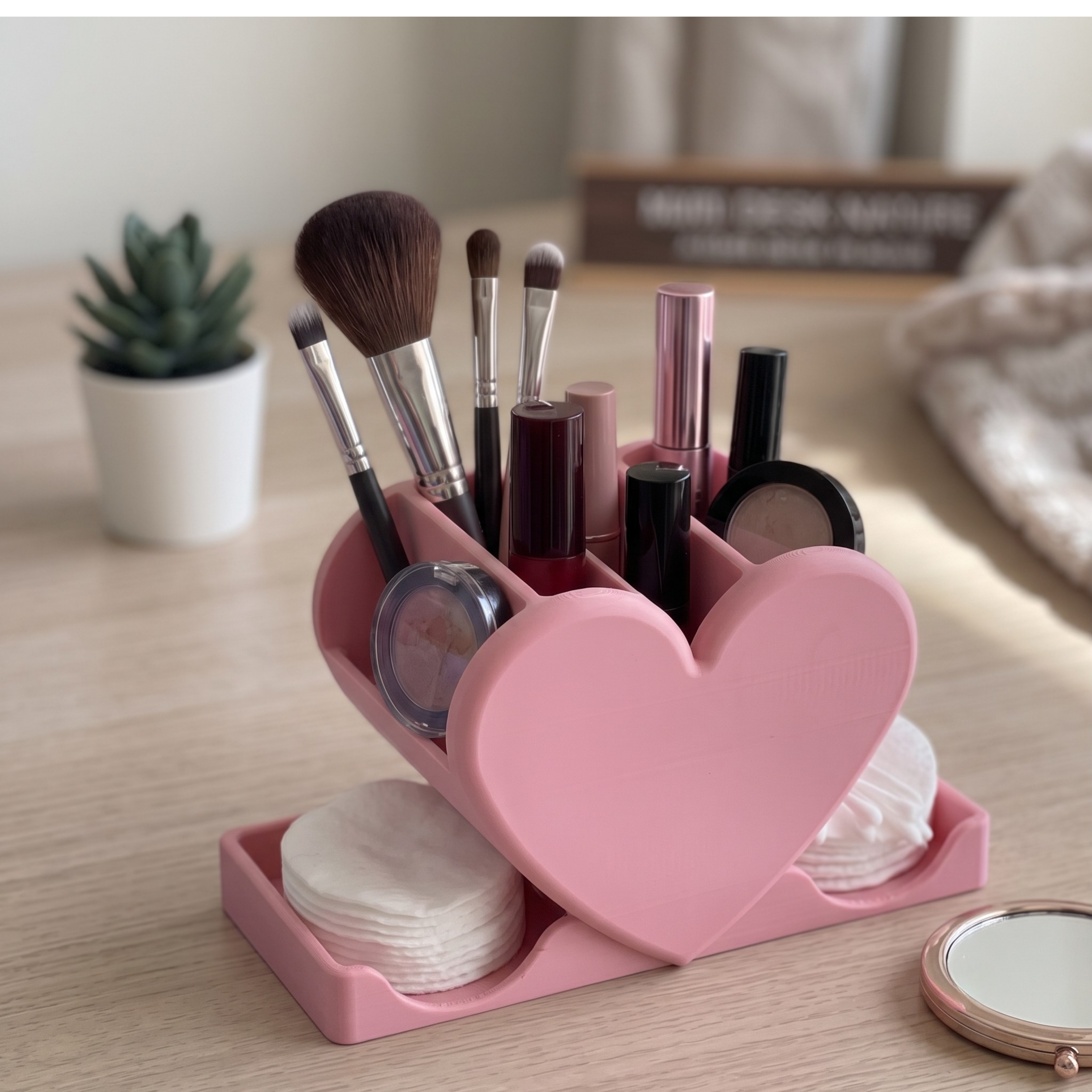 HeartHive — Heart Desk & Vanity Organizer