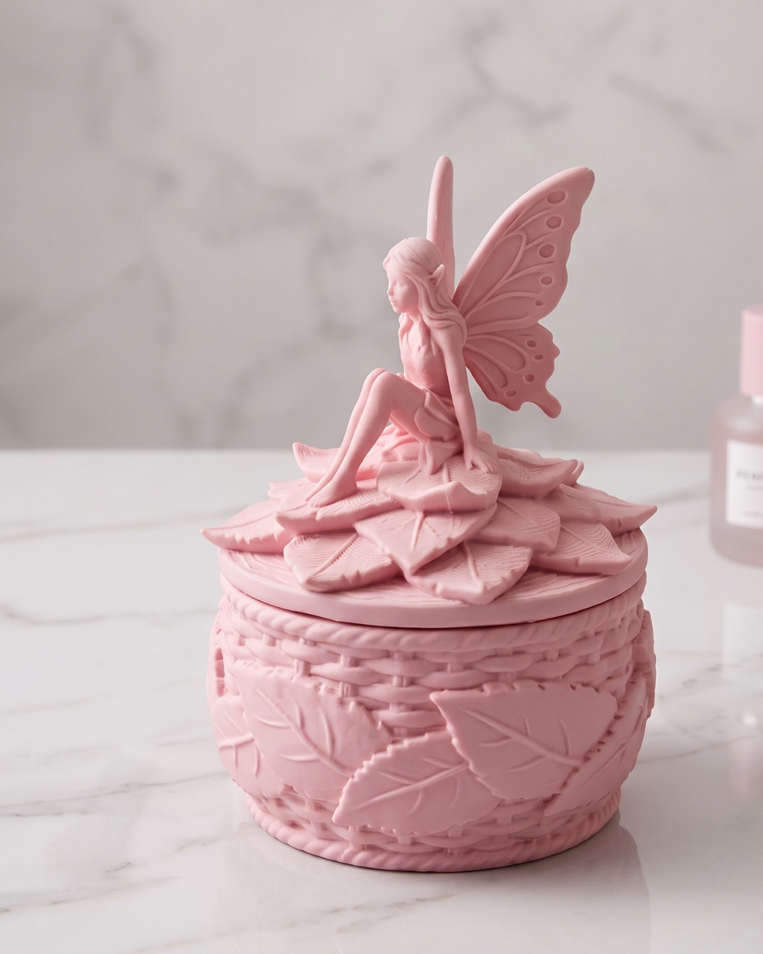 Fairy Leaf Trinket Box — Sculpted Jewelry Storage Container