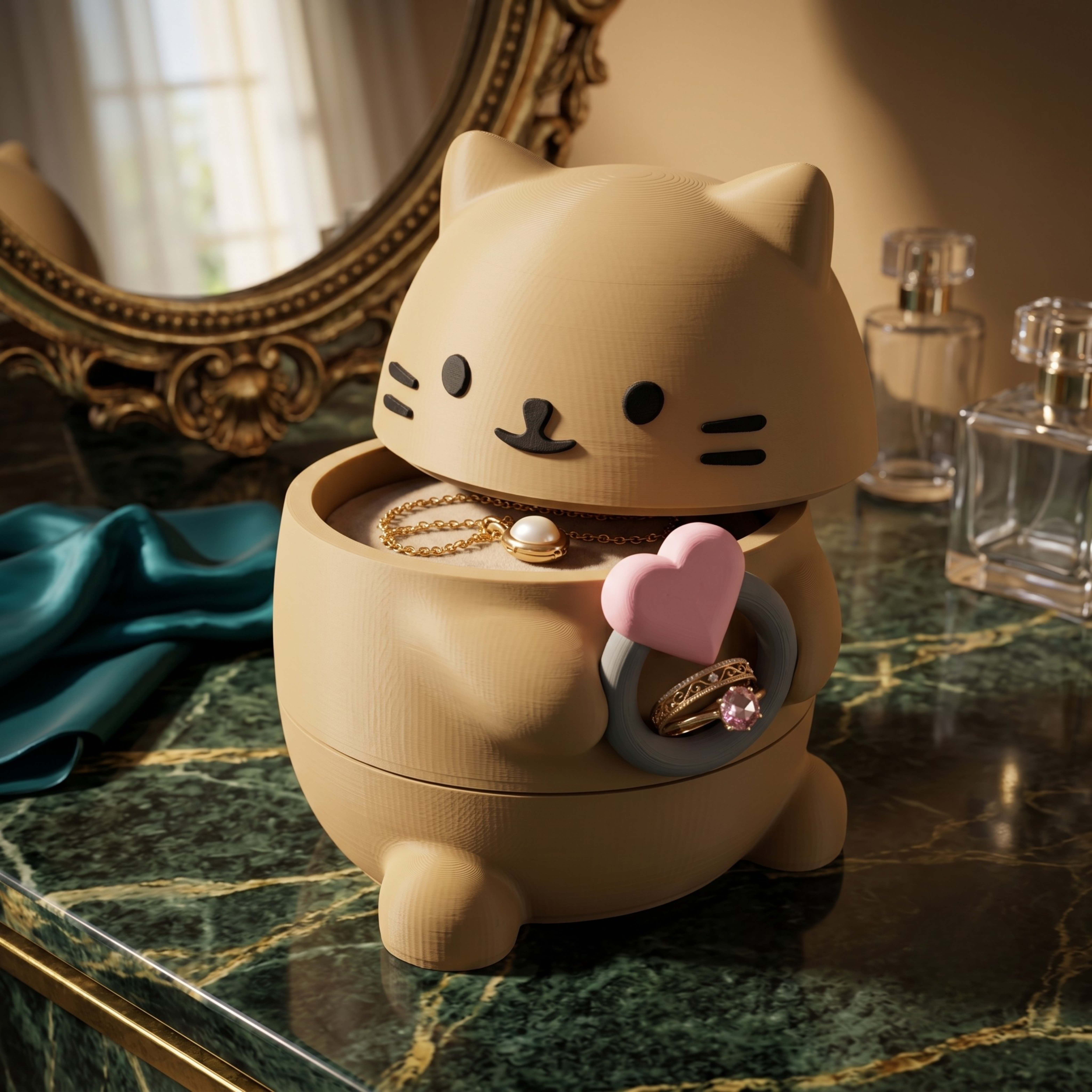 🐱 PurrBox — Kawaii Cat Jewelry Organizer