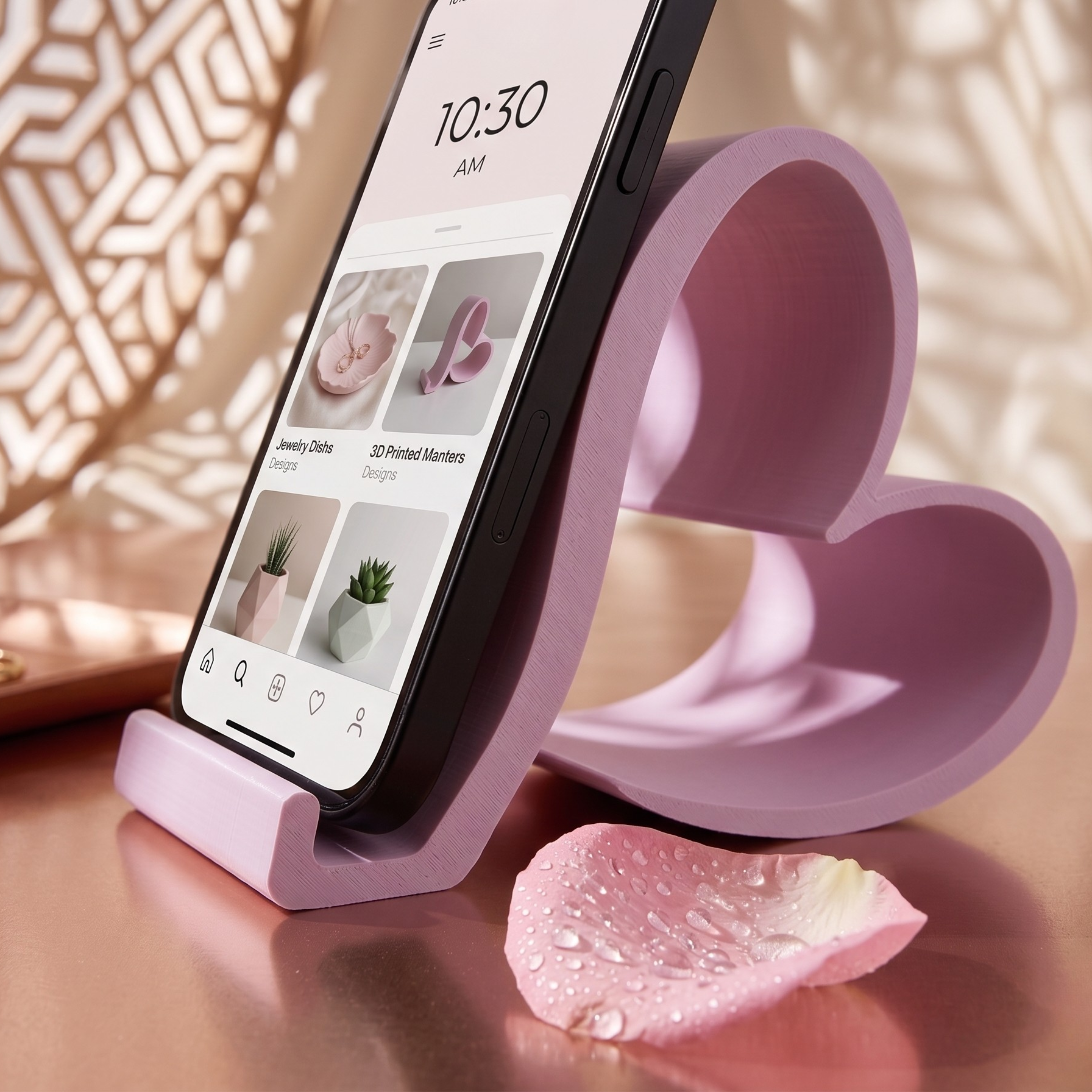 ๐ HeartRest โ Heart-Shaped Phone Stand