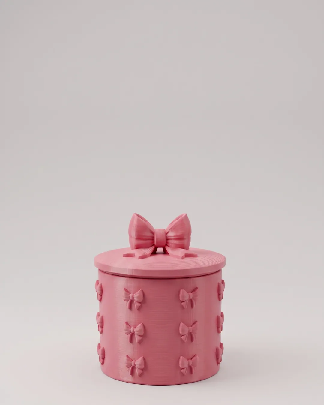 BowVault — Textured Bow Trinket Canister